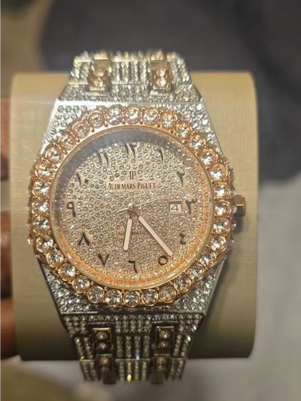 Iced out watch